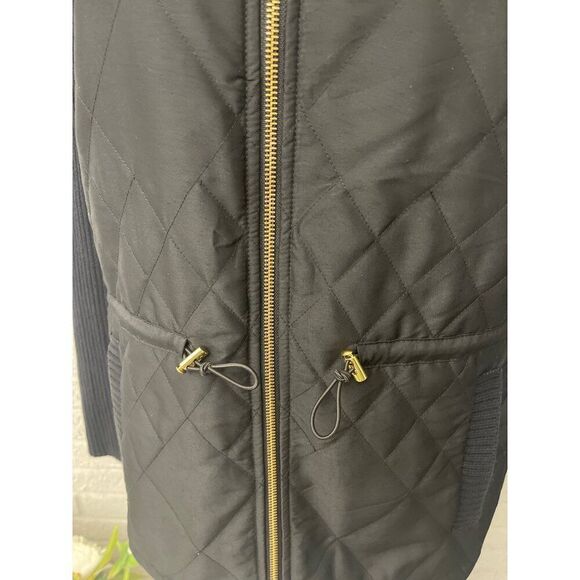 Jones New York Women Black Front Zip-Up Sweater / Jacket Size PM - Picture 8 of 11